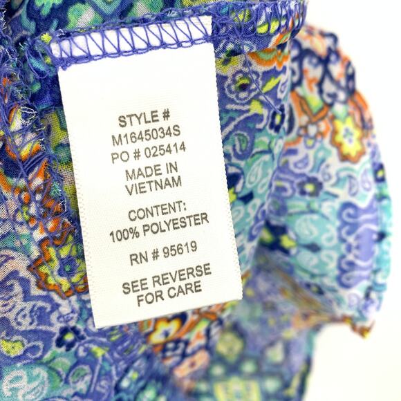 Studio By JPR Midi Dress Sleeveless Womens Sz Large Mosaic Pattern Lace Up Front - Picture 6 of 6